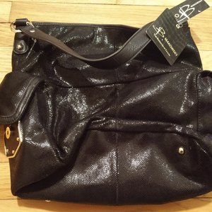 B Makowsky 100% Genuine Black Leather Bag